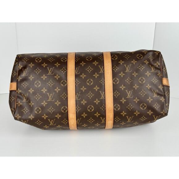 Louis Vuitton Keepall 45 Brown Canvas Duffle Bag - Picture 10 of 16